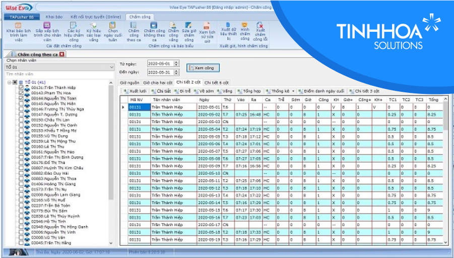 Top 10 Phần mềm Chấm Công Tốt Nhất Cho Năm 2026 4 Phần mềm chấm công Wise Eye