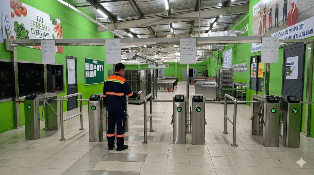 Hỏi đáp về hệ thống kiểm soát ra vào 2026 1 ecms - hệ thống kiểm soát suất ăn